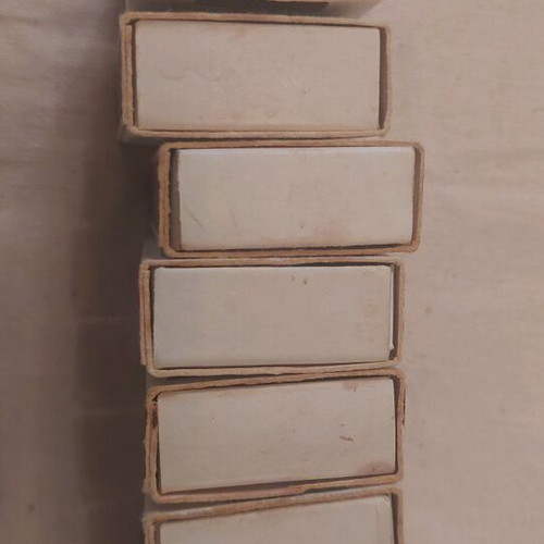Collectible matchboxes used, Greek Monopoly series E.O.T. set of 8