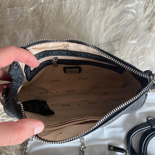 Guess set of 2 new black shoulder bags