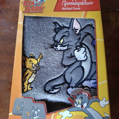 Car Headrest Covers with Tom and Jerry, new