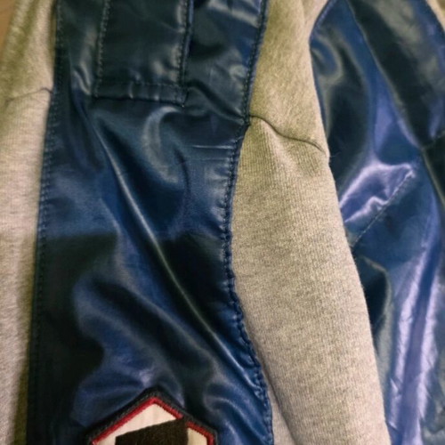 Energie Sixty Blue Puffer Moto Jacket used