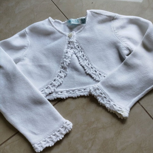 Abel & Lula Baby Cotton Bolero Like New, Size 36 M