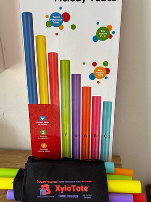 Educational musical set Melody Tubes with XyloTote case and book new