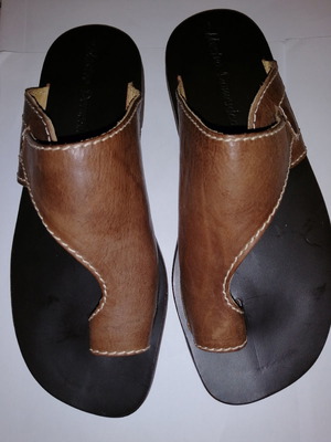 Mastro Domenico women's sandals size 38 brown new