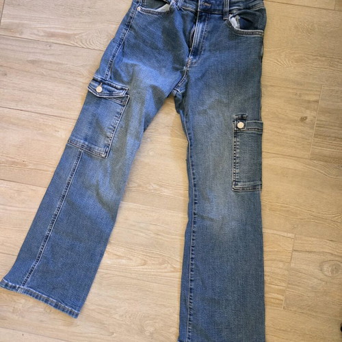 Zara jeans used for 13-14 years, blue with utility pockets