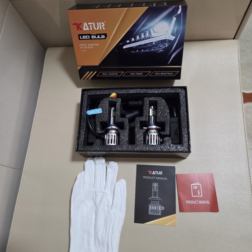 KATUR HIR2 9012 LED headlight bulb, 200W, 40000LM, 6000K, 2 pcs