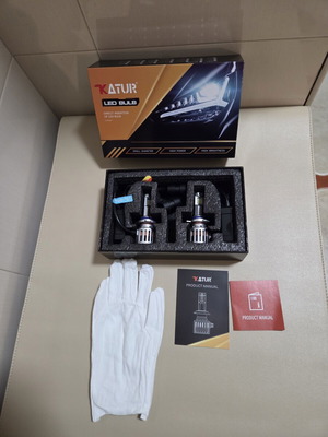 KATUR HIR2 9012 LED headlight bulb, 200W, 40000LM, 6000K, 2 pcs