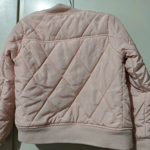 Papillon quilted bomber jacket used, pink, age 8