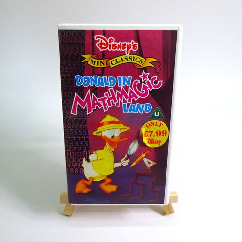 Donald in Mathmagic Land VHS used, Walt Disney mini Classics