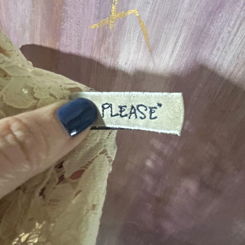 Please jacket used, size Small, beige