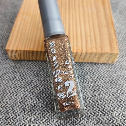 2MAD nail art polish Brown-Gold Sparkle 8 ml new