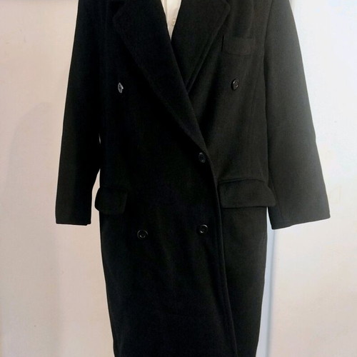 Jean-Claude Paris Cashmere Wool Maxi Coat with Free Mango Sunglasses like new
