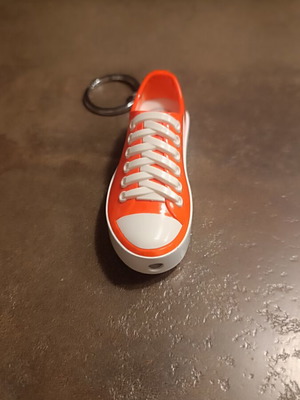 Allstar-style shoe lighter keychain