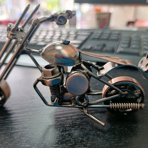 Decorative handmade motorcycle like new
