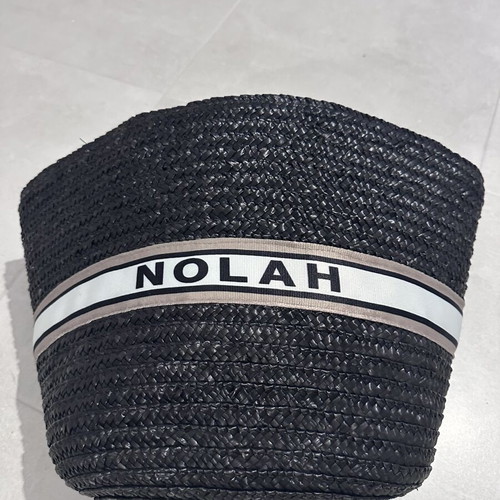 Nolah shoulder beach bag, black