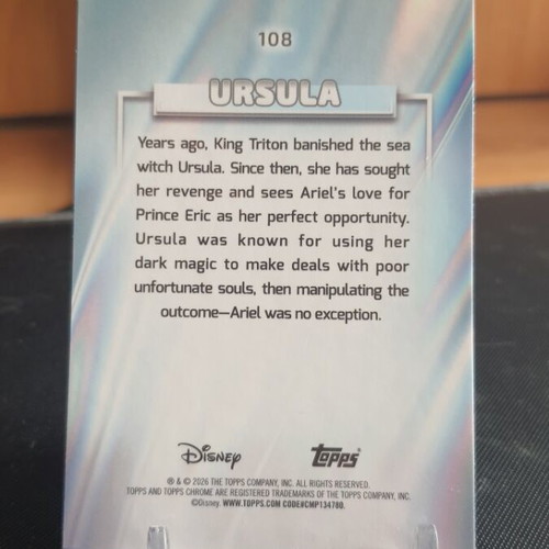 Topps Chrome Disney 2026 Ursula Base card