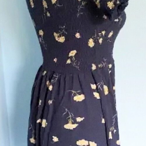 Bpc bonprix collection dress used, elastic corset and floral print
