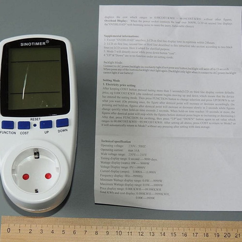 Digital voltmeter, wattmeter and electric meter new, professional