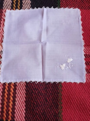 Small handkerchief used 23x24