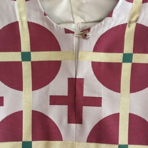 Priestly vestment used, made of metallic stoffa