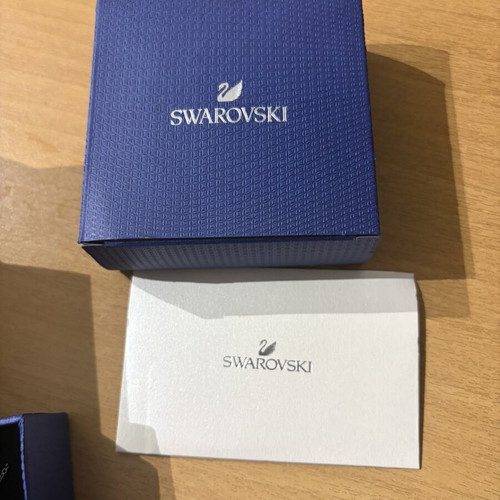 Swarovski necklace, silver, new