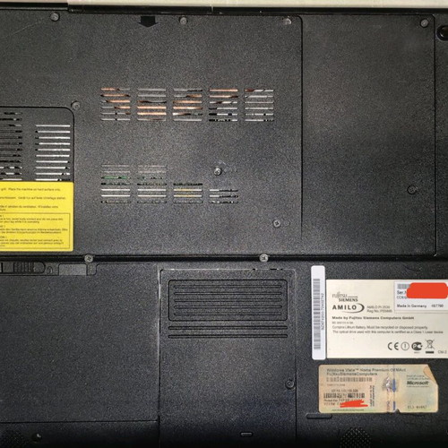Fujitsu Siemens Amilo Pi2530 laptop used for parts or repair