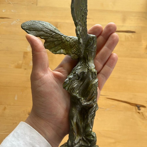 Replica of Nike of Samothrace statue used, decorative