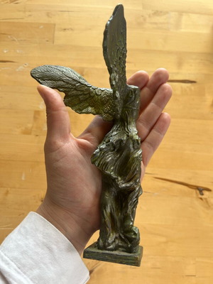 Replica of Nike of Samothrace statue used, decorative