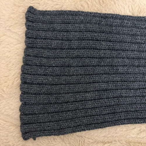 Wool hat and scarf set gray 100% new