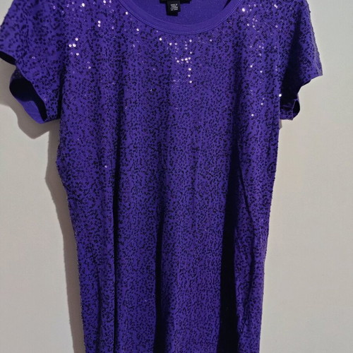 DKNY blouse with rhinestones like new, size L