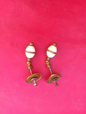 Brass and plastic knobs