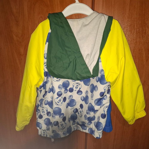 Zara Disney Mickey windbreaker like new, size 104 cm, blue and yellow