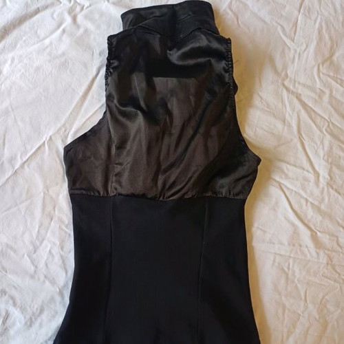 Vintage sleeveless blouse used, black, size M