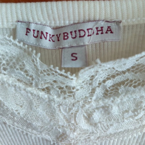 Funky Buddha T-Shirt S new, off-white cream