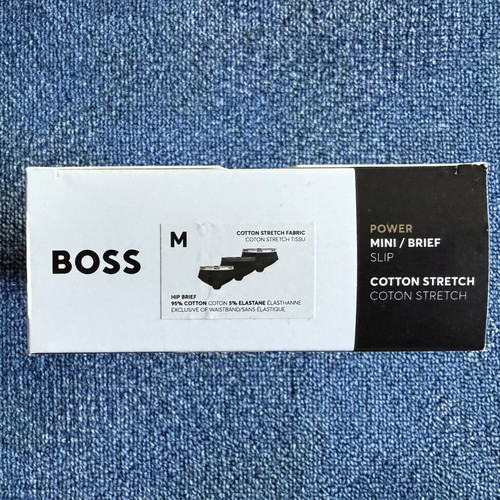 Boss men's briefs pack of 3, size M, black