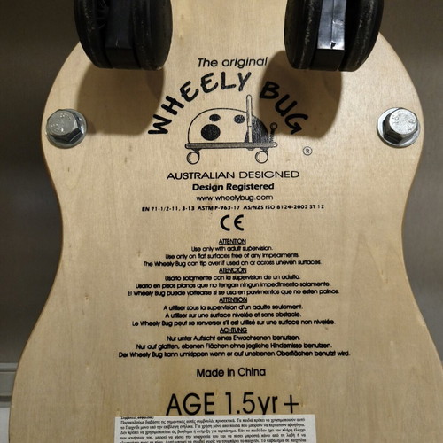 Wheely Bug Mouse wooden ride-on toy for children