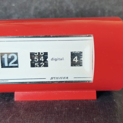 Staiger retro mechanical alarm clock West Germany 1970s