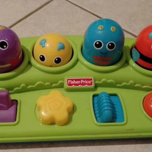 Fisher Price Boppin Activity Bugs Pop Up Toy used, baby educational