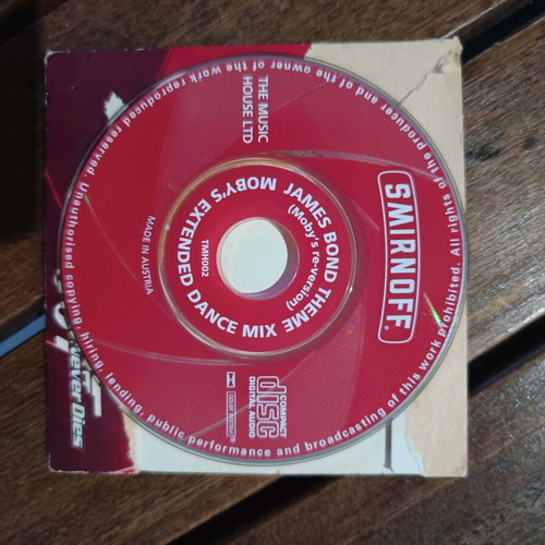 007 Tomorrow Never Dies mini CD used, Smirnoff collectible