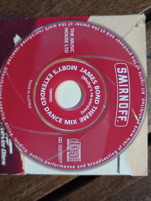 007 Tomorrow Never Dies mini CD used, Smirnoff collectible