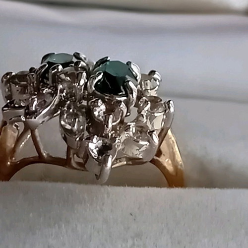 Faux ring No 54 (No 17) new with silver and gold color