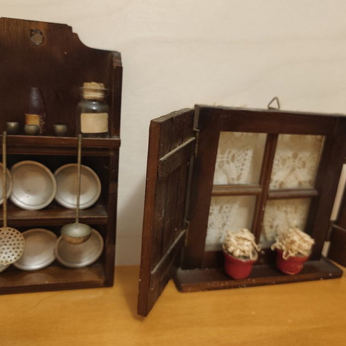 Wooden kitchen decoration miniatures