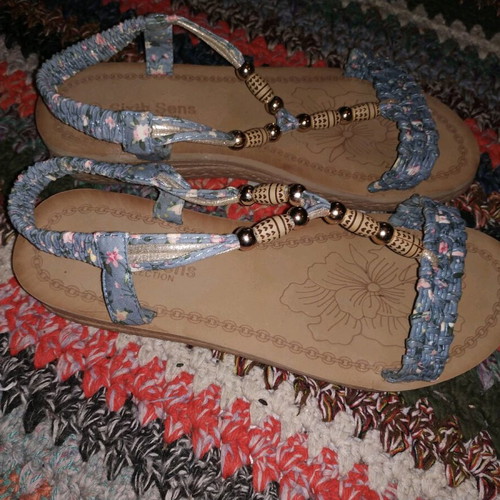 Sixth Sense sandals used, size 38, blue