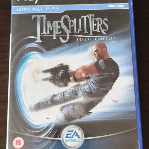 TimeSplitters Future Perfect PS2 game used with manual