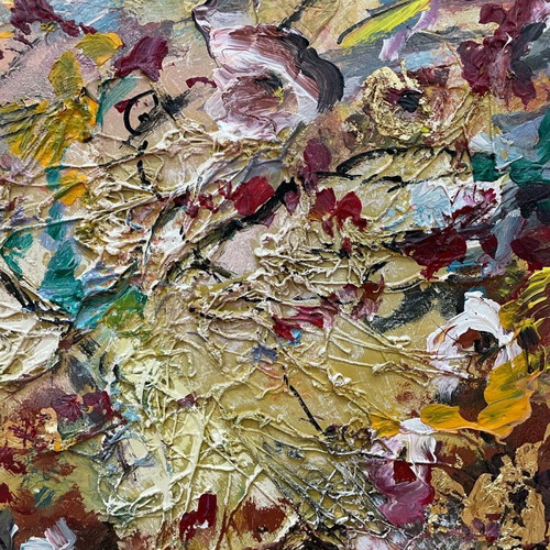 Relief painting on canvas by artist F. Mouratidou new