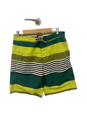 Patagonia Wavefarer Green Board Shorts men's size 34 used