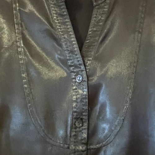 Marks & Spencer Plus Size Satin Texture Shirt 5XL like new, black