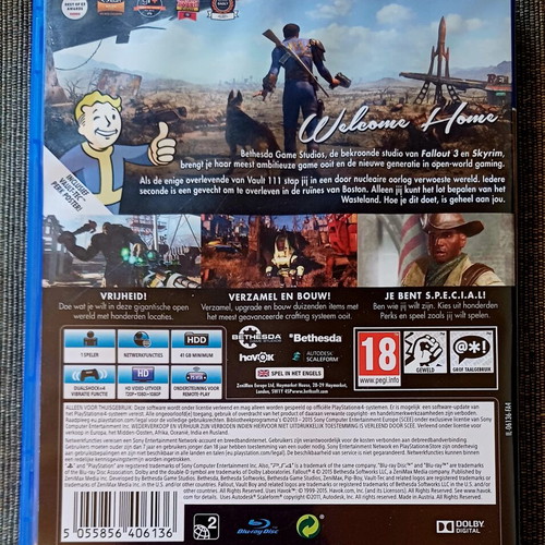 Fallout 4 PS4 game used, complete with manual and map
