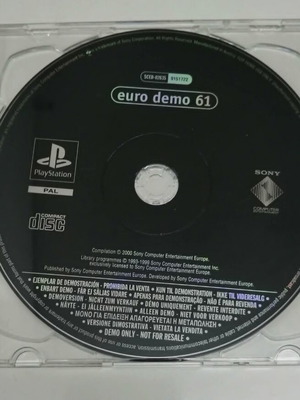 Euro Demo 61 PS1 δίσκος σαν καινούργιος