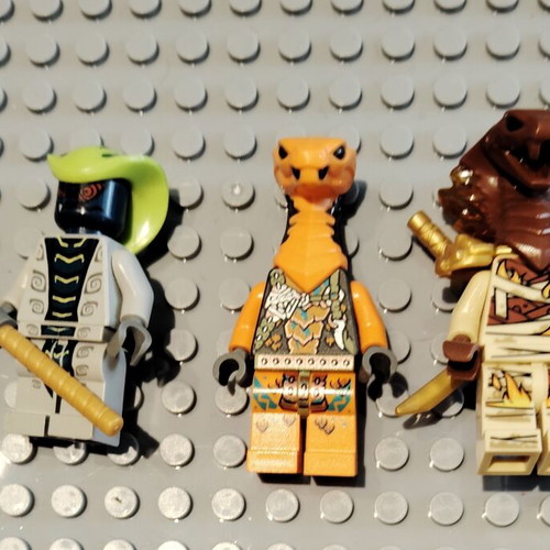Lego Ninjago snakes minifigures used