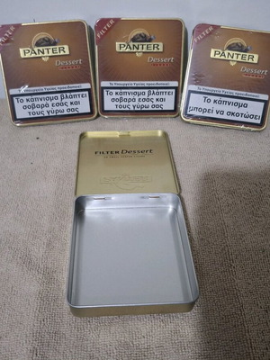 Метален кутия Panther за пури нов, капацитет 20 пури